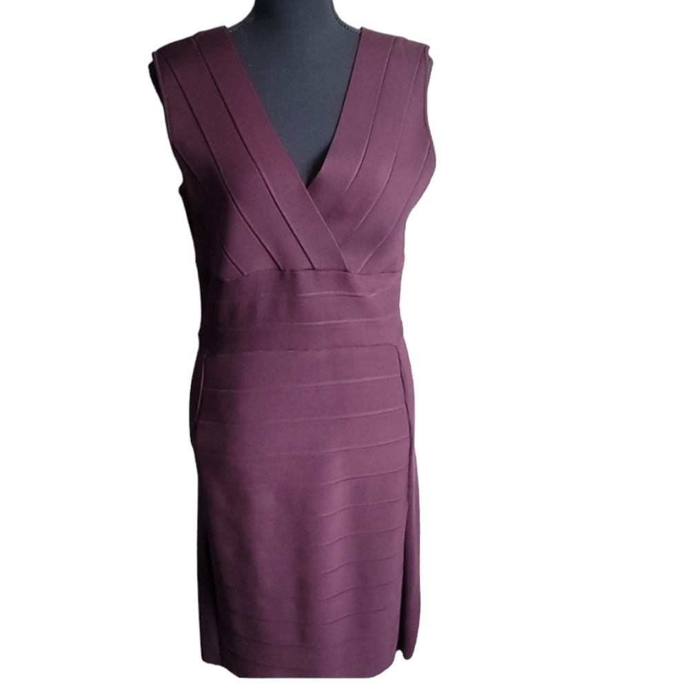 💜NWT INC INTERNATIONAL CONCEPTS SZ LARGE TAPESTRY DARK PURPLE RAISIN BANDAGE